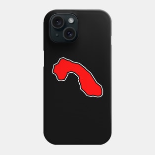 Cormorant Island in Spicy Red - Solid Simple Colour - Cormorant Island Phone Case