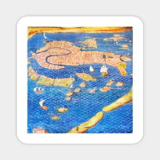 16th century map of Venice (E056/0108) Magnet