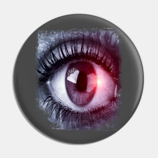 Eye - Hypnotic fantasy reflection cyber punk Pin