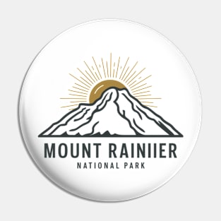 Rainier National Park Washington Pin