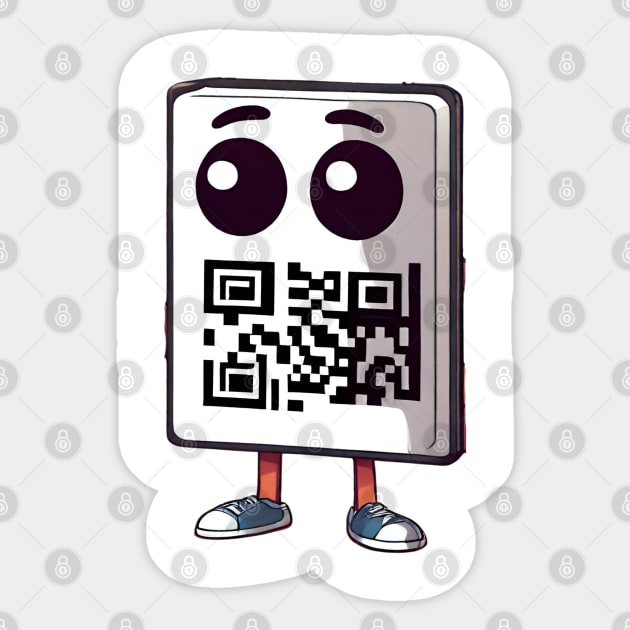 Qr Code Funny - Qr Code Funny - Sticker | TeePublic