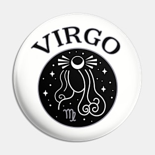 Virgo Star Sign Zodiac Horoscope Cheeky Witch® Pin