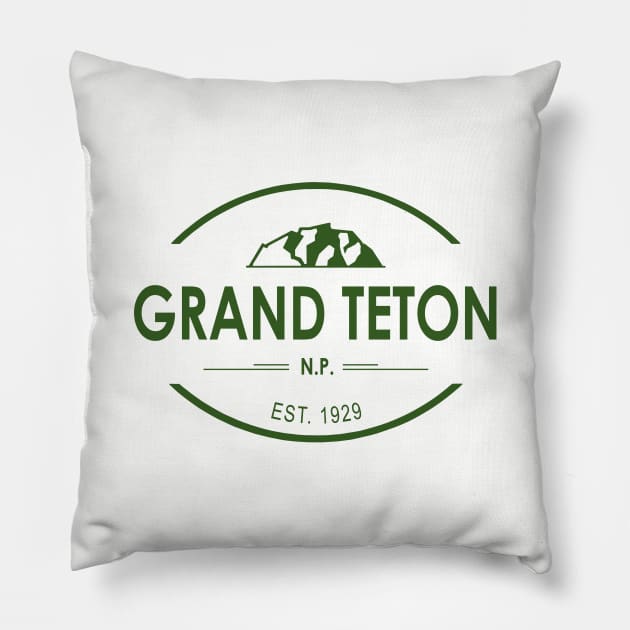 Grand Teton National Park Pillow by esskay1000