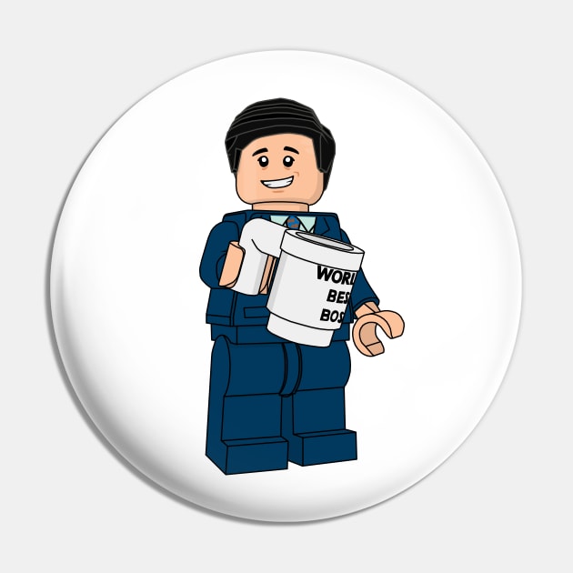 Lego Michael Scott Pin by ovofigures