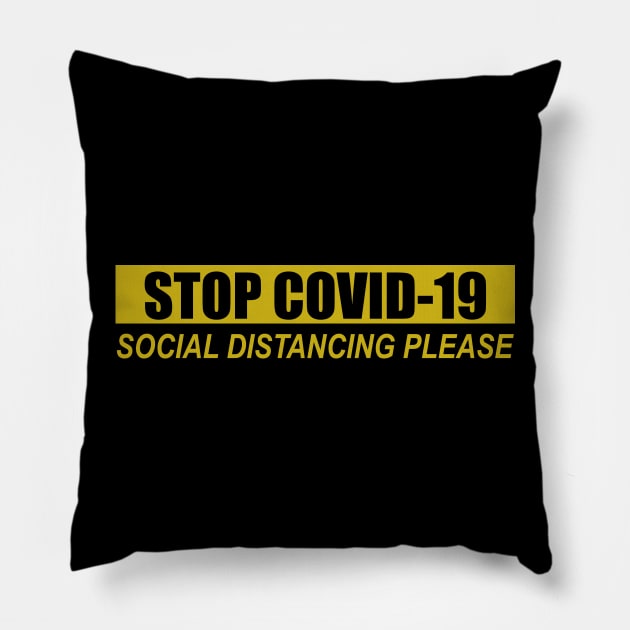 covid 19 Pillow by teemarket