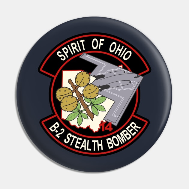 B-2 Stealth Bomber - Ohio Pin by MBK