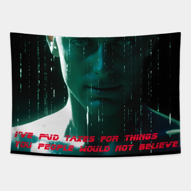 Blade Runner Tapestry by TooplesArt