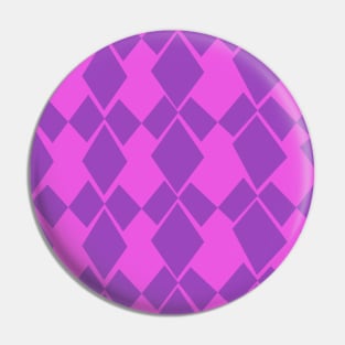 Geometric Diamonds Design (Magenta) Pin