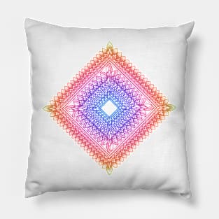 Colorful pattern of mandala art Pillow