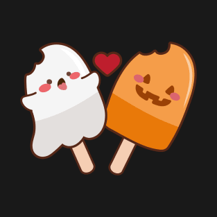 Cute Spooky Ice cream with Pumpkin T-Shirt