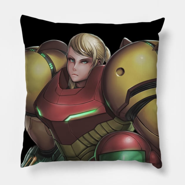 Metroid Prime Samus Pillow by hybridmink