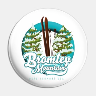 Bromley Mountain Peru Vermont US Ski logo Pin