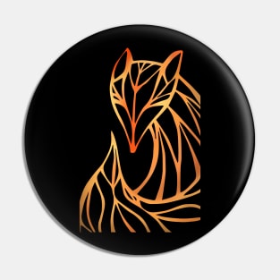 Fox (line art) Pin