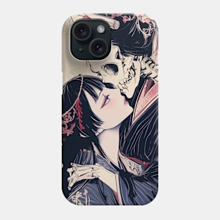 Geisha and skull 8004 Phone Case