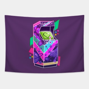 Neon Retro Arcade Machine Tapestry