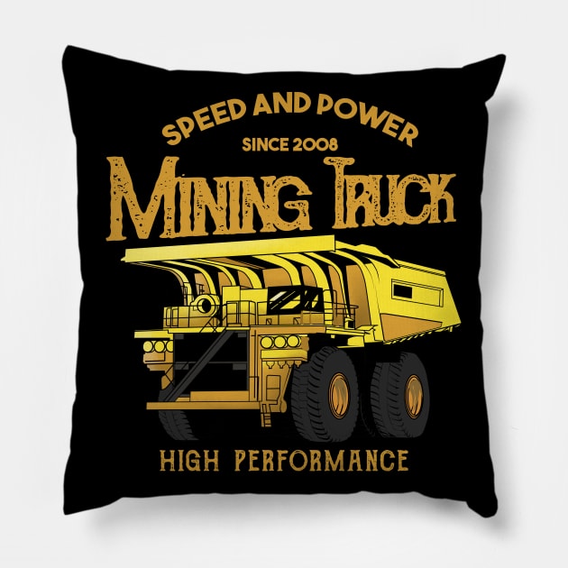 Mining Truck Speed Pillow by damnoverload