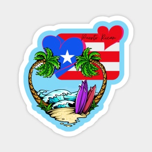 Puerto Rican Heart Magnet