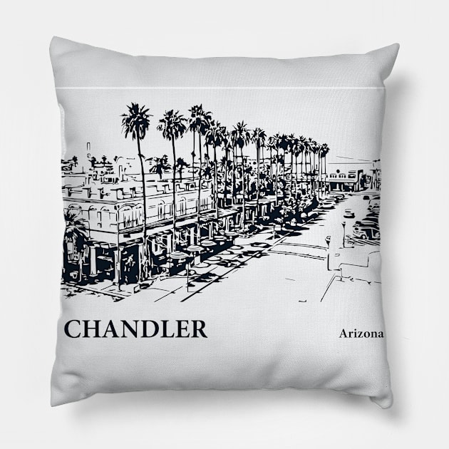 Chandler - Arizona Pillow by Lakeric