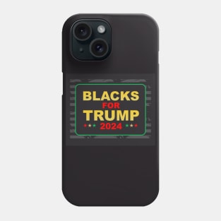 Blacks for Trump Phone Case