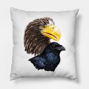 Raven and Pigargo Pillow