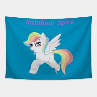 Rainbow Spice Pony Print Tapestry