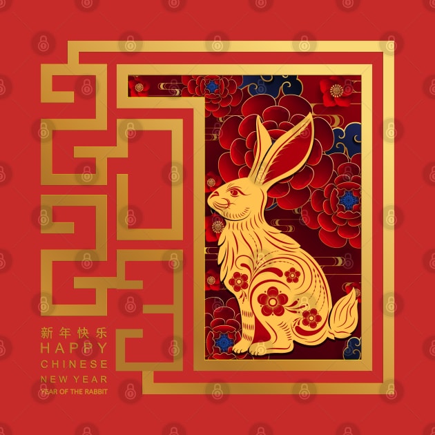 Happy Chinese New Year 2023 - Year Of The Rabbit 2023 by Gendon Design