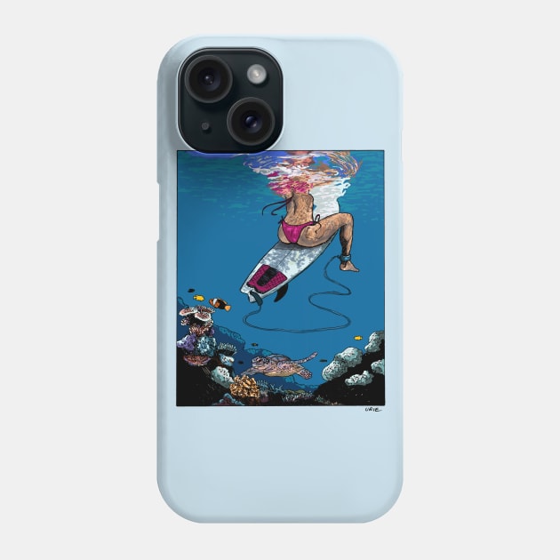 Surf Reef Phone Case by OBSUART