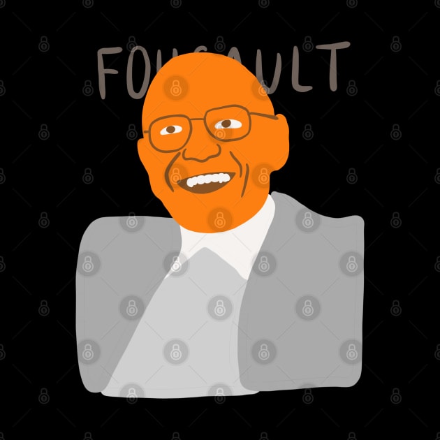 Michel Foucault Minimal Philosopher Portrait - Painting Style Philosophy by isstgeschichte