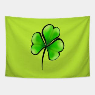 Lucky Clover Leaf Shamrock Tapestry