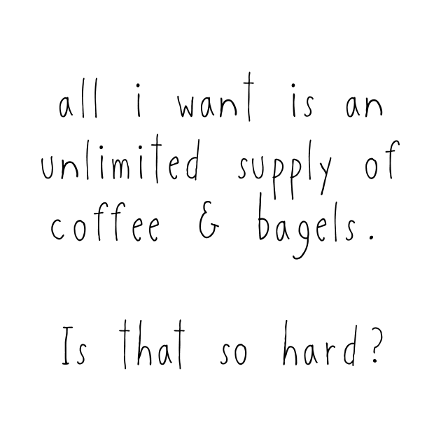 Coffee and Bagel Dreams by maggiemiddleaisle