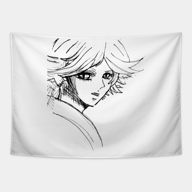 snake boy anime Tapestry by Tamie