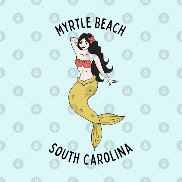 Myrtle Beach South Carolina Mermaid by carolinafound