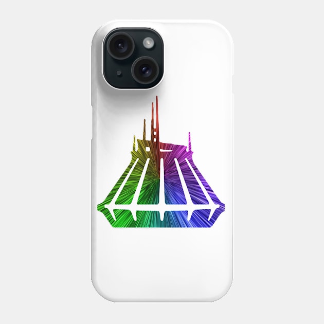 Neon Space Mountain Phone Case by magicmirror