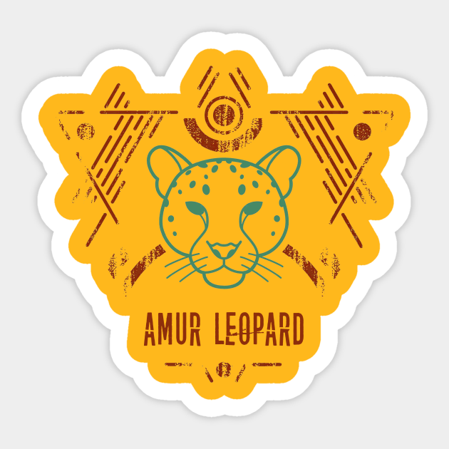 Amur Leopard - Leopard - Sticker