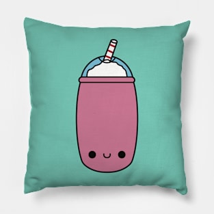 Cute Kawaii Strawberry Milkshake Pillow