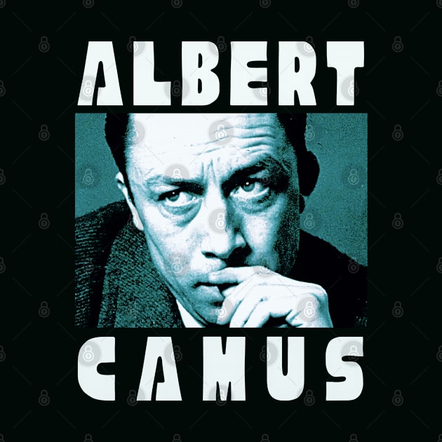 Albert  camus portrait art by artbleed