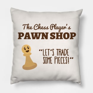 Funny Pawn Shop Puns | Game Gift Ideas | Chess Player Pillow