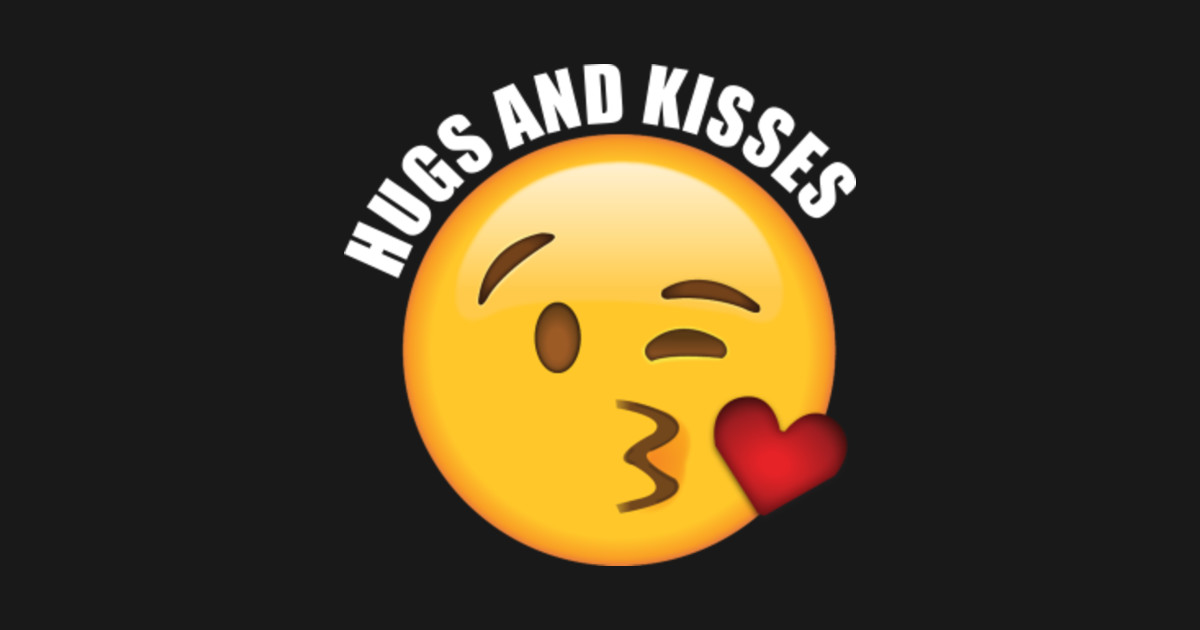 Hugs And Kisses Heart Kiss Emoji Valentines Day TShirt TeePublic