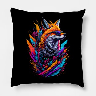 Splash Fox Pillow