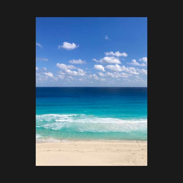 Sky, Ocean and Beach in Cancun by ephotocard