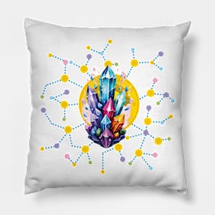 Luxury gems illustration Pillow