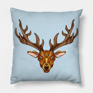 Mandala deer design with a deer designed in a mandala style Pillow