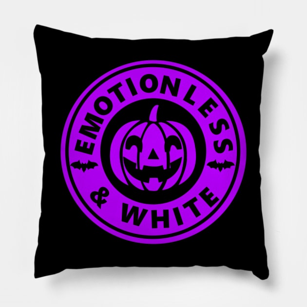 Emotionless and White Purple Pillow by Injustice