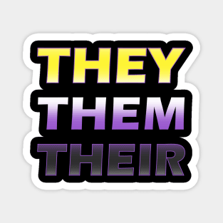 Non-binary pronouns Magnet