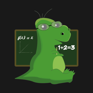 Dinosaur Nerd Geek Glasses Teacher T-Shirt