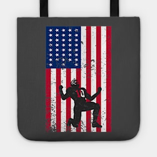 Happy 4th Of July Rugby American Flag Independence Day T Shirt Tote