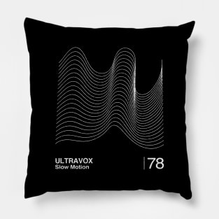 Slow Motion / Minimalist Graphic Artwork Design Pillow