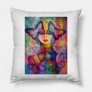 Lady Butterfly Pillow