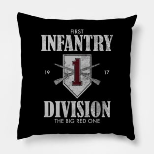 1st Infantry Division (distressed) Pillow