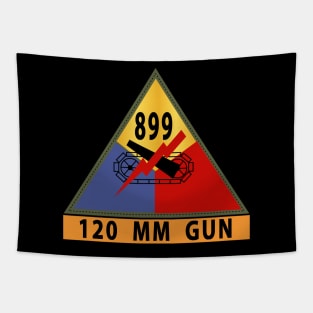 899th Tank Battalion SSI - w 120 MM Gun Name Stripe X 300 Tapestry